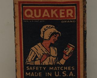 VTG QUAKER MATCHES FROM LEE AND CADY DETROIT