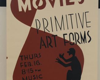 MSU ART DEPARTMENT SINAGE BY JAMES H. McConnell c 1950