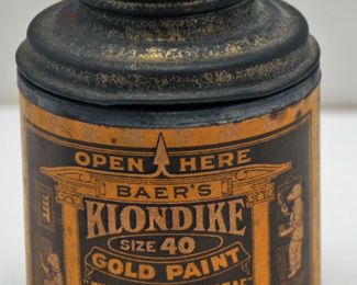 KLONDIKE PAINT TIN CAN