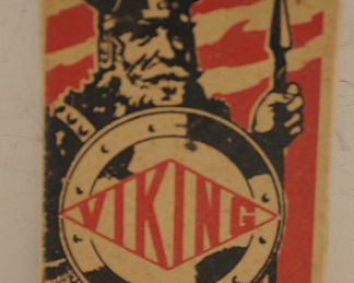 ANTIQUE ADVERTISING EMPTY BOX VIKING CABLE STAPLES