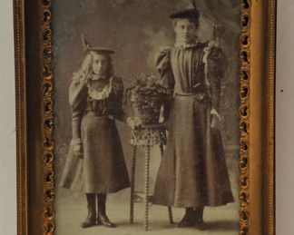 VINTAGE BRASS FRAMED PICTURE