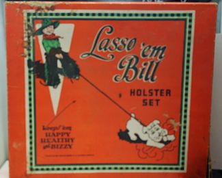 LASSO'EM BILL HOLSTER SET EMPTY BOX 