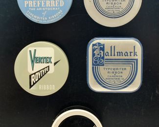 VINTAGE TYPEWRITER RIBBON TINS