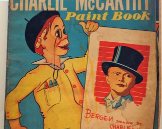 VINTAGE CHARLIE McCARTHY PAINT BOOK 