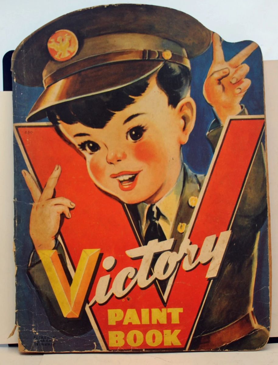 VINTAGE WWII VICTORY PAINT BOOK 
