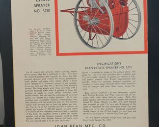 JOHN BEAN, LANSING, MI SPRAYERS 