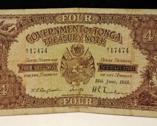Tonga - 21-04-1937 4 Shillings Banknote 