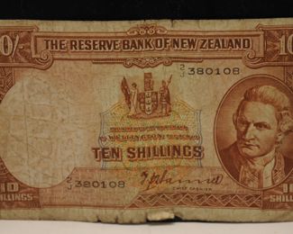 1960-67 NEW ZEALAND RESERVE BANK TEN SHILLINGS NOTE