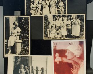VINTAGE PHOTOGRAPHS OF WOMEN WITH THEIR KEWPIE DOLLS