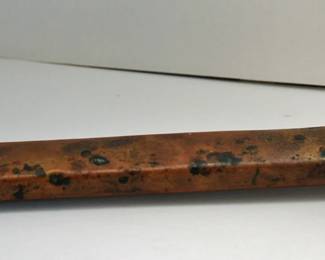 FINE ANTIQUE BRASS MIDDLE EASTERN PERSIAN PEN BOX HOLDER INKWELL SCRIBE CASE