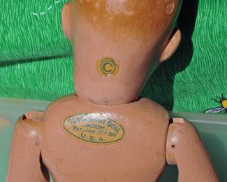 Doll Schoenhut Wooden Carved Hair Boy 1911 