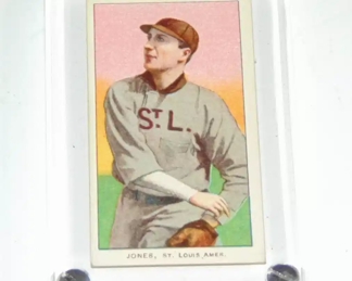 1909 T206 SWEET CAPORAL CIGARETTES BASEBALL CARD - TOM JONES St. LOUIS - The KINNEY BROTHERS TOBACCO COMPANY