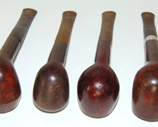 4 VINTAGE TOBACCO SMOKING PIPES