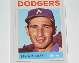 1964 TOPPS SANDY KOUFAX BASEBALL CARD - LA DODGERS PITCHER - MLB HOF
