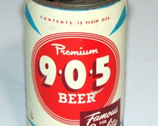 PREMIUM 905 PUNCH TOP STEEL BEER CAN, BREWERIANA