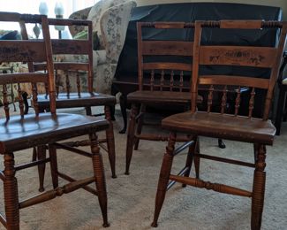 Original L. Hitchcock Chairs - hand stenciled