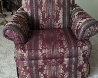 Damask Upholstered Chair