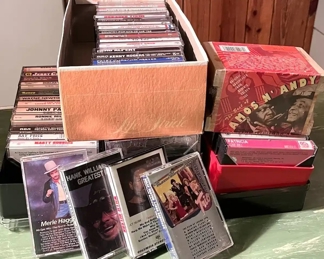 Cassette Tape Collection Willie Nelson, Dolly Parton, Merle Haggard,  More