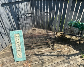 Glider, nice quality made WELCOME sign