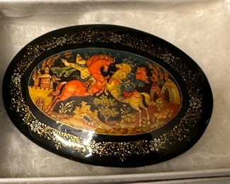 Vintage Russian art pin 