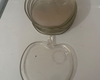 Set of 8 adorable Apple snack trays