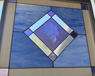Beautiful signed stain glass