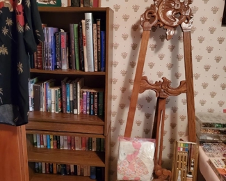 Easel and books