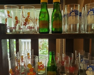 Squirt glasses and salt and pepper