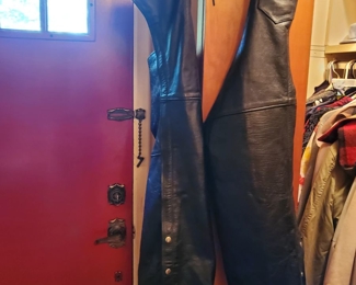 Leather Motorcycle chaps