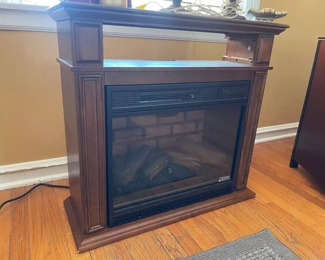Electric fireplace space heater 