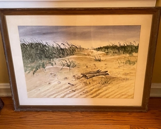 Beautiful framed watercolor 