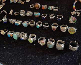 Sterling silver rings 