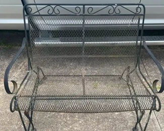 MCM WROUGHT IRON GLIDER
