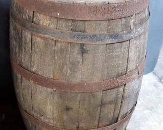  Vintage Oak Barrel Cask 36"x24" Diameter
