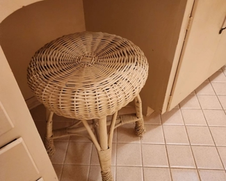 wicker stool