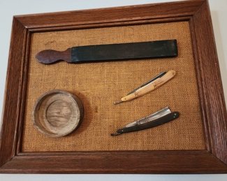 antique shaving items made into picture
