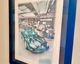 Signed and numbered car art by Francois Bruere.
