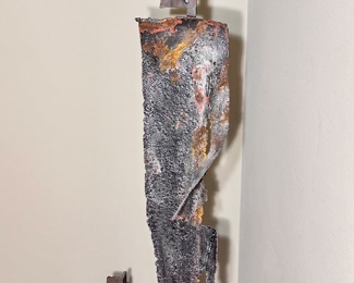 Large modern metal art sculpture.