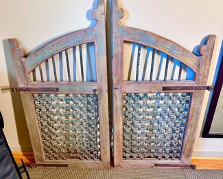 Amazing old iron and wood gates. 