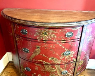 Hand Painted 3 Drawer Hand Painted Chest