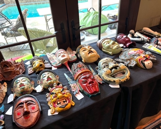 Great selection of wood masks