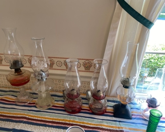 Collection of oil lamps