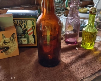 Vintage collectible bottles
