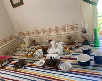 Fenton glassware and others