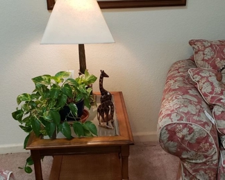 Wood/Glass end table