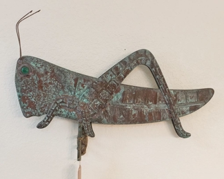 Copper Grasshopper Weather Vane