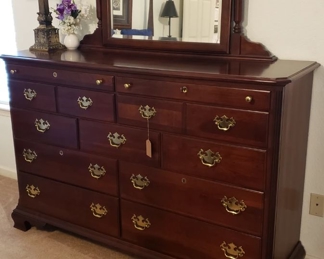 Kincaid tall dresser with mirror
