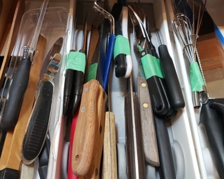 Kitchen knives, etc.