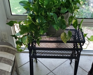 Stacking wrought iron tables