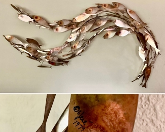 Curtis Jere 1979 School of Fish Signed 